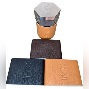 YSL Lhomme authentic leather bottle cover in black.